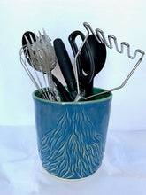 Load image into Gallery viewer, Blue Utensil Caddy
