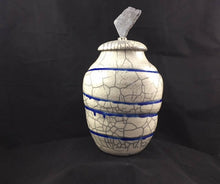 Load image into Gallery viewer, Raku Urn With Stone Finial