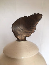 Load image into Gallery viewer, Urn in White and Gold--"Angel's Wing"