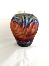 Load image into Gallery viewer, Copper Raku Vase
