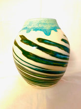 Load image into Gallery viewer, Ceramic Vase With Swirling Colors
