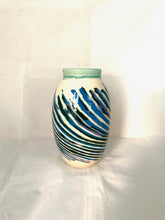 Load image into Gallery viewer, Blue and Lavender Swirled Vase
