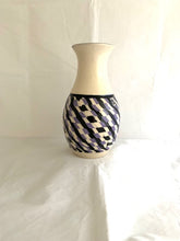 Load image into Gallery viewer, Nerikomi Vase With Lavender and Black Checked Design
