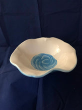 Load image into Gallery viewer, Porcelain Bowl With Blue Rose
