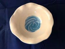 Load image into Gallery viewer, Porcelain Bowl With Blue Rose
