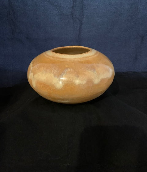 Small Vase in Beige and Tan
