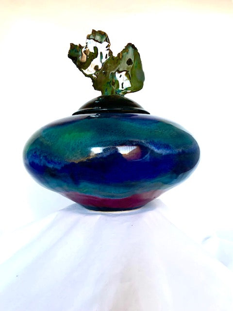 Ceramic Urn With Eternal Flame
