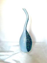 Load image into Gallery viewer, Tall Blue Ceramic Bird
