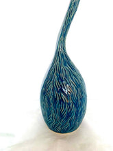 Load image into Gallery viewer, Tall Blue Ceramic Bird
